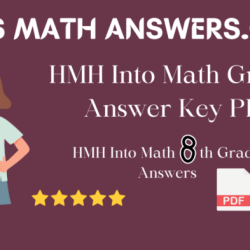 Hmh into math 8th grade answer key