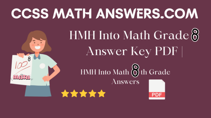 Hmh into math 8th grade answer key