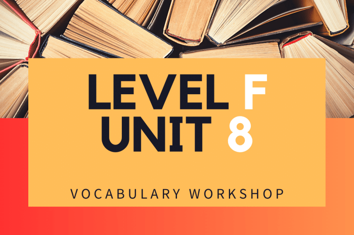 Vocab workshop level f unit 8