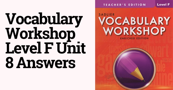 Vocab workshop level f unit 8