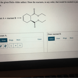 Deconstruct the given diels alder adduct