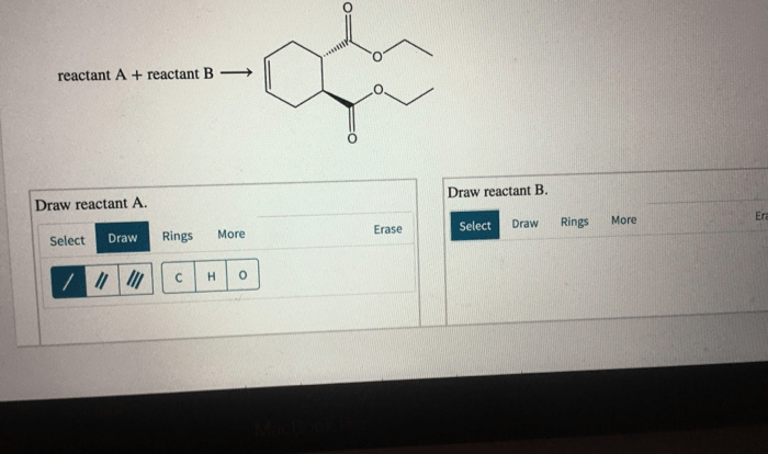 Deconstruct the given diels alder adduct