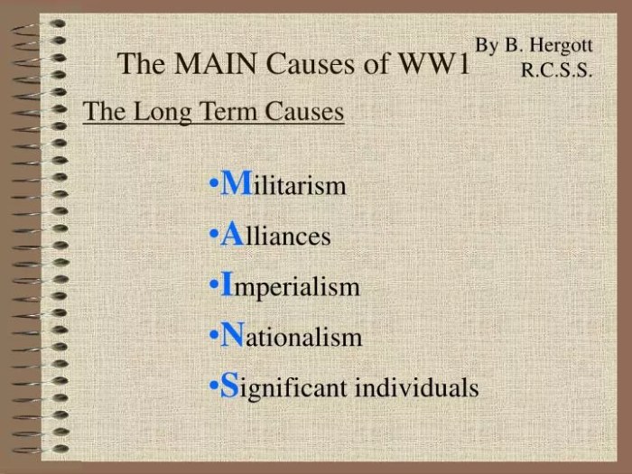 Causes term war were long