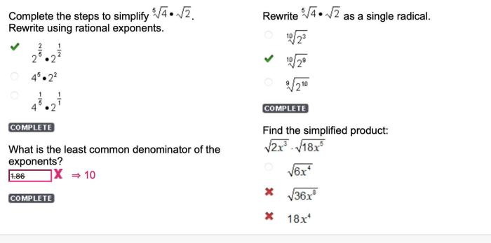 Simplified quotient